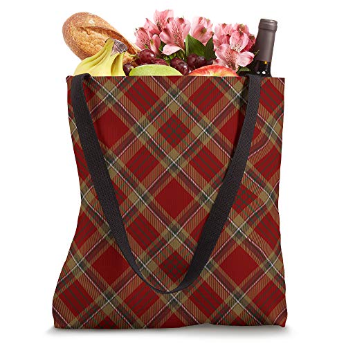 County Tyrone Irish Tartan Plaid Tote Bag