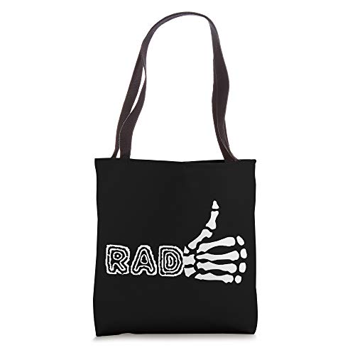 Rad Skeleton Thumbs Funny X-Ray Radiology Tech Tote Bag