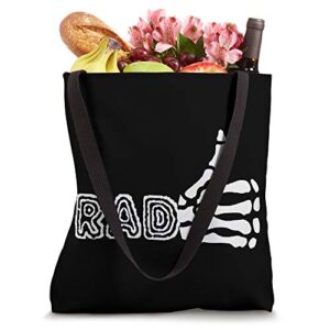 Rad Skeleton Thumbs Funny X-Ray Radiology Tech Tote Bag