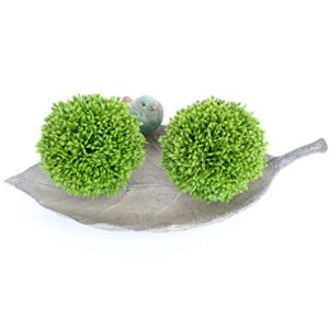 CIR OASES 3.5 Inch Decorative Balls Artificial Green Plant Decorative Balls, Bowl Filler Greenery Balls,Set of 3 …