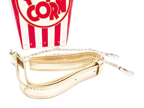 Bewaltz Novelty Handbags, Fun Shape Purse Chainstrap Tween Style Fresh Popcorn Striped