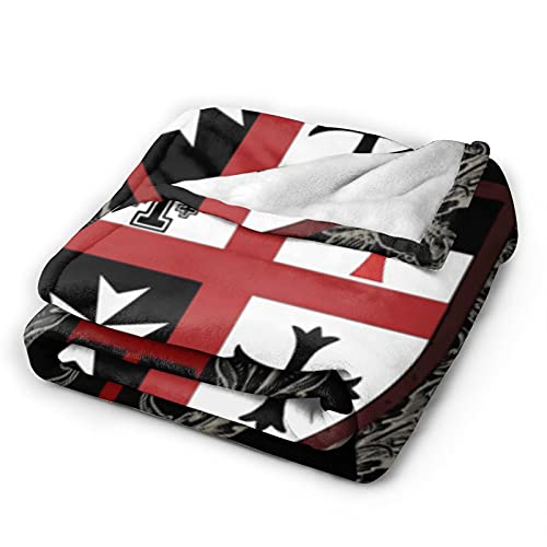 Knights Templar Cross Super Soft Warm Fleece Blanket, Comfortable Flannel Blanket, Four Season Blanket Suitable for Bedroom Bed and Sofa