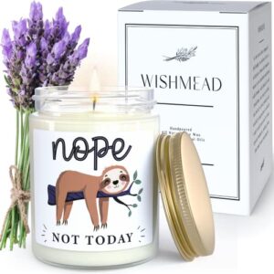 wishmead sloth gifts for women – lavender candle – sloth gifts for girls sloth decor – get well soon gifts for women – gift basket for women – funny gifts for women mom