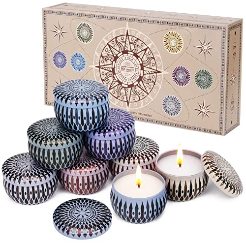 8 Pointed Star Scented Candles Gift Set for Women 2.5 Oz 8 Pack Aromatherapy Candle Set Gift for Mom Soy Candles for Home Scented 20 Hours Burn Candle Set Mother's Day Gift