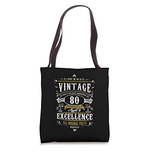 Vintage 80th Birthday Gift for Men Grandpa 80 Year Old 1942 Tote Bag