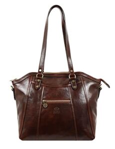 time resistance leather handbag for women top handle satchel bag women’s purse shoulder bag