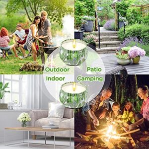 Citronella Candles Outdoor Indoor 6 Pack 26oz Scented Candles with Pure Citronella Essential Oil and Natural Soy Wax Long Lasting Burning for Home Gardon Patio Balcony