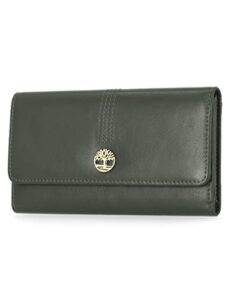 timberland women’s leather rfid flap wallet clutch organizer