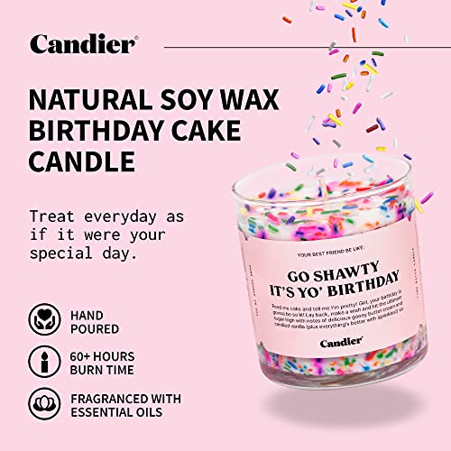 Ryan Porter “Birthday Cake” Candle - 100% Natural & Vegan - Made of Hand-Poured Soy Wax & Cotton Wick - Smells Gooey Buttercream, Bourbon & More - Paraben, Phthalate, Lead-Free Decor Candle