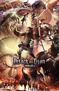 trends international attack on titan: season 3-key art wall poster, 22.375″ x 34″, unframed version