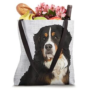 Bernese Mountain Dog Design, Berner Tote Bag