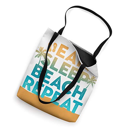 Sea Shells Flip Flops Eat Sleep Beach Repeat Tote Bag