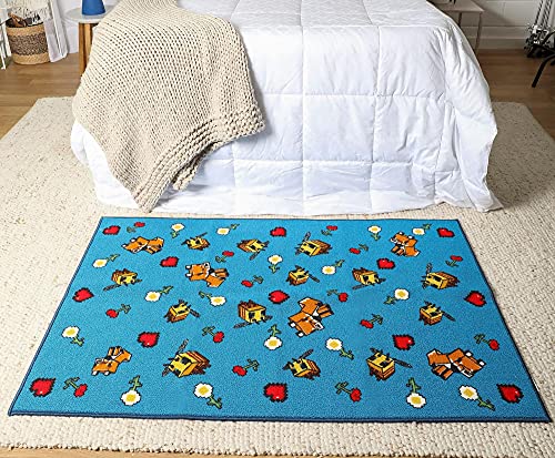 Minecraft Mob Printed Area Rug | Indoor Floor Mat, Accent Rugs For Living Room and Bedroom, Home Decor For Kids Playroom | Video Game Gifts And Collectibles | 60 x 39 Inches