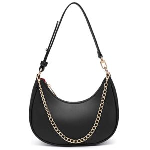wulitown shoulder bags for women, cute hobo tote handbag mini clutch purse with zipper closure
