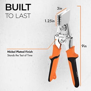 AMERICAN MUTT TOOLS Sheet Metal Hand Seamer - 3 Inch Sheet Metal Bender with 1/4" Depth Markings | Metal Bending Tool, Aluminum Siding Seamer, Straight Seamer, Tong HVAC Hand Seamers Sheet Metal Tools