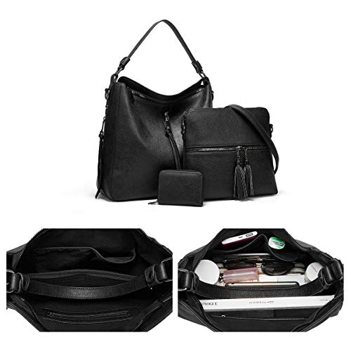 Women Fashion Handbags Wallet Tote Bag Shoulder Bag Top Handle Satchel Purse Set 3pcs