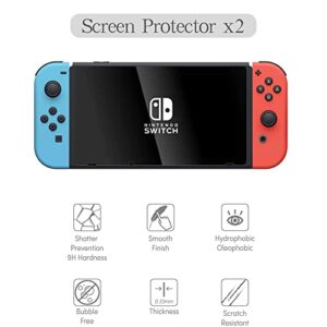 Hard Shell Carrying Case for Nintendo Switch - Storage Bag for Nintendo Switch Console. - Handle Design & Coms with Accessories - [All in One Bundle] [Ideal Gift]