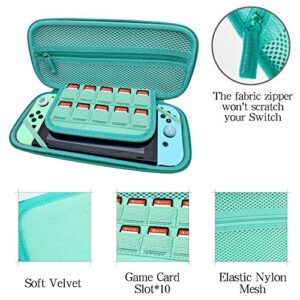 Hard Shell Carrying Case for Nintendo Switch - Storage Bag for Nintendo Switch Console. - Handle Design & Coms with Accessories - [All in One Bundle] [Ideal Gift]