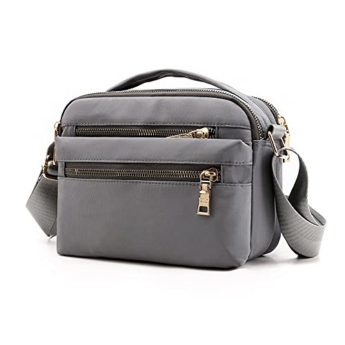 Small Crossbody Purses for Women Multi Pocket Casual Crossbody Bag Cellphone Wallet Purse Shoulder Bag Gray