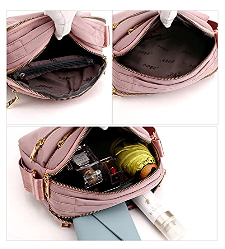 Small Crossbody Purses for Women Multi Pocket Casual Crossbody Bag Cellphone Wallet Purse Shoulder Bag Gray