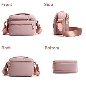 Small Crossbody Purses for Women Multi Pocket Casual Crossbody Bag Cellphone Wallet Purse Shoulder Bag Gray