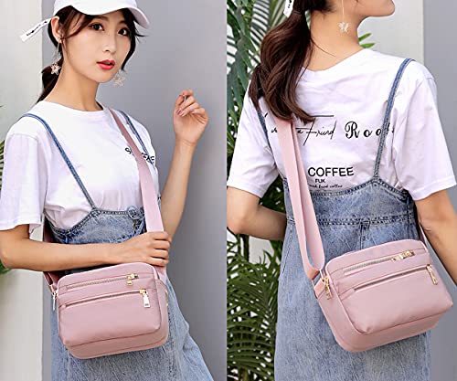 Small Crossbody Purses for Women Multi Pocket Casual Crossbody Bag Cellphone Wallet Purse Shoulder Bag Gray