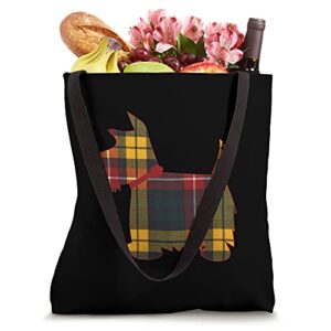 Buchanan Scottie Dog Scottish Terrier Scotty Tartan Plaid Tote Bag