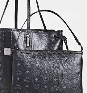 MCM Women's Shopper Tote, Black, One Size