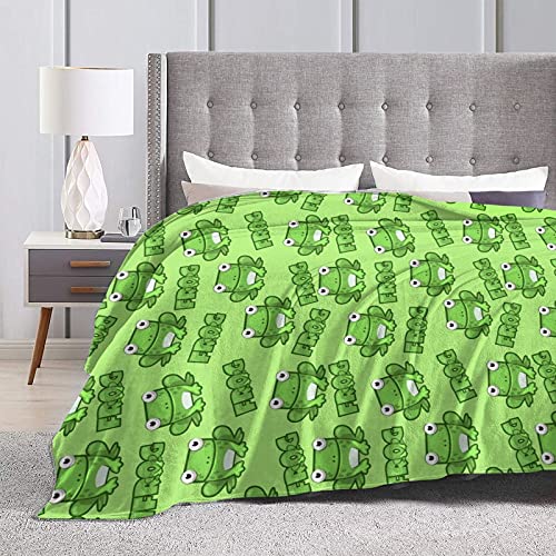 tiehrpr Frog Blanket Flannel Fleece Throw Blanket Kawaii Stuff for Bed Couch Sofa Chair 60"X50"