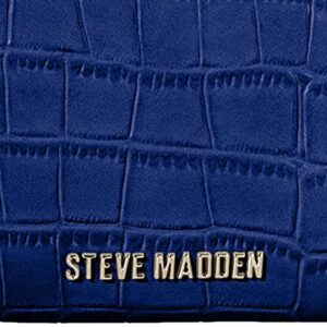 Steve Madden Steve Mdden DIGNIFY Croco Top Handle Bag, Navy