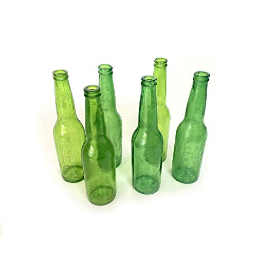 NewRuleFX Brand SMASHProps Breakaway Beer Bottle Prop Value 6 Pack - Dark Green Translucent - Dark Green Translucent