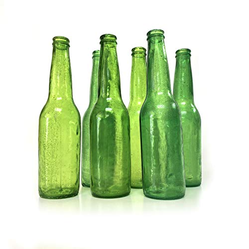 NewRuleFX Brand SMASHProps Breakaway Beer Bottle Prop Value 6 Pack - Dark Green Translucent - Dark Green Translucent