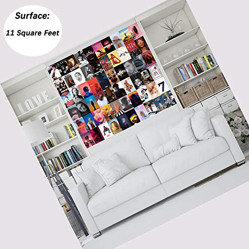 Btaidi 110 Pcs Album Cover Aesthetic Pictures Wall Collage Kit, Album Style Photo Collection Collage Dorm Decor, 70 Album Cover Posters 40 Music Stickers , 4x6 inch Album Cover Poster for Room Bedroom Aesthetic