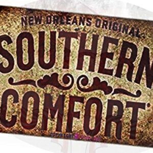 TSOSK Retro Metal tin Sign New Orleans Original Southern Comfort Safety Aluminum Sign,Cave,Bar,Club, Home Wall Art Metal Tin Sign 8x12 inches