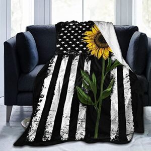 coolim sunflower gifts blankets for women, sunflower throw blankets for womens, fleece throw blankets 50×60 in, gifts for my wife girlfriend mom birthday (sunflower throw blankets, 60″×50“)