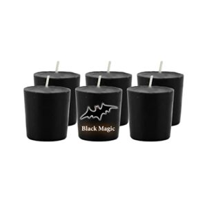 CandleNScent Black Magic Votive Candles | Scented - 15 Hour Burn Time - Made in USA (Pack of 6)
