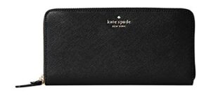 kate spade new york laurel way neda continental leather wallet (black)