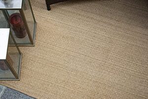 chardin home – oceanside rug – 100% recycled polyester indoor/outdoor 5×7 feet area rug. color: golden brown/beige.