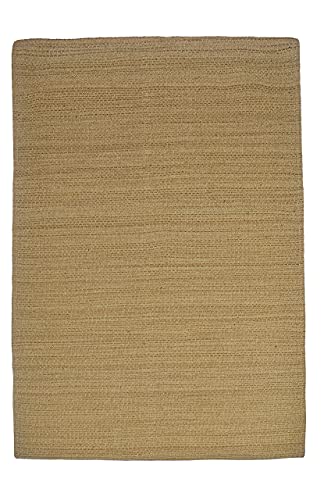 Chardin home – Oceanside Rug – 100% Recycled Polyester Indoor/Outdoor 5x7 feet Area Rug. Color: Golden Brown/Beige.