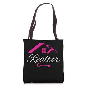 real estate agent cute realtor tote bag