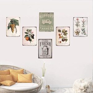 ZMKDLL Breakfast Coffee Diner Tin Sign Kitchen Metal Wall Decor Outdoor Indoor Wall Panel Retro Vintage Mural Size 20x30 cm Poster