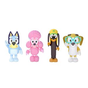 bluey and friends 4 pack of 2.5-3″ poseable figures