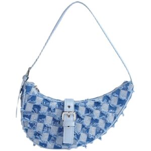 fonettos y2k saddle hobo bag, women shoulder purse moon bag handbag fashion for girls