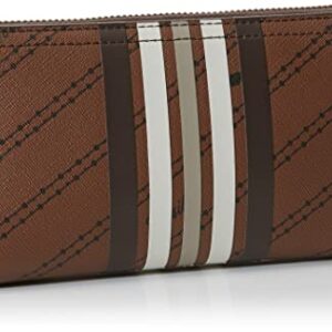 Fossil Women's Logan Faux Leather Wallet RFID Blocking Zip Around Clutch with Wristlet Strap, Print (Model: SL7828199)