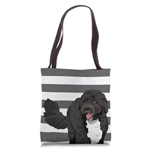 portuguese water dog lover gift tote bag
