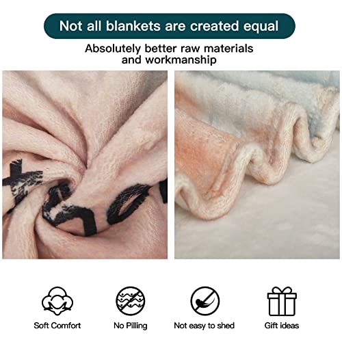 BOOPBEEP Healing Throw Blanket with Inspirational Thoughts and Prayers- Religious Soft Throw Blanket Inspirational Blankets and Throws 40x50 Inch Throw Blankets Perfect Caring Gift for Women Men