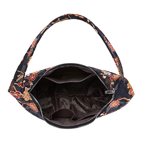 Signare Tapestry Hobo Shoulder bag slough purse for Women with Ume Sakura Japanese Style