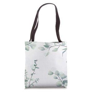 eucalyptus leaves design for a eucalyptus lover tote bag