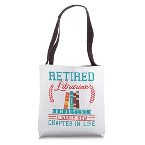 librarian retirement gift funny retired book lover men women tote bag