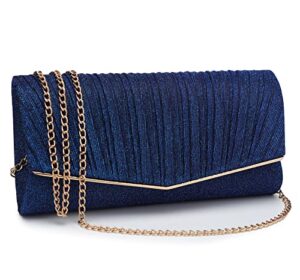 vinsmoke clutches for women wedding clutches for women clutch evening purses and clutches clutch purses for women(navy blue)